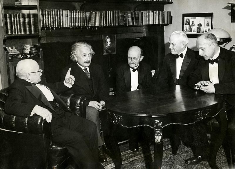 Early Quantum Physicists Nernst_Einstein_Planck_Millikan_Laue_in_1931
